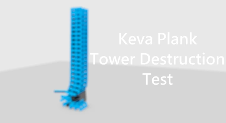 Keva Plank Tower Destruction - Roblox Physics Test ekran görüntüsü