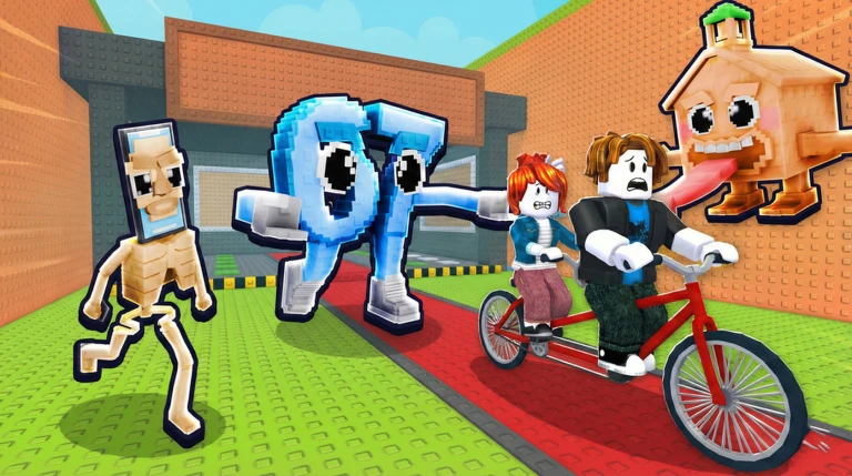 Steal Brainrot from Guards on Bike 🧠 ekran görüntüsü