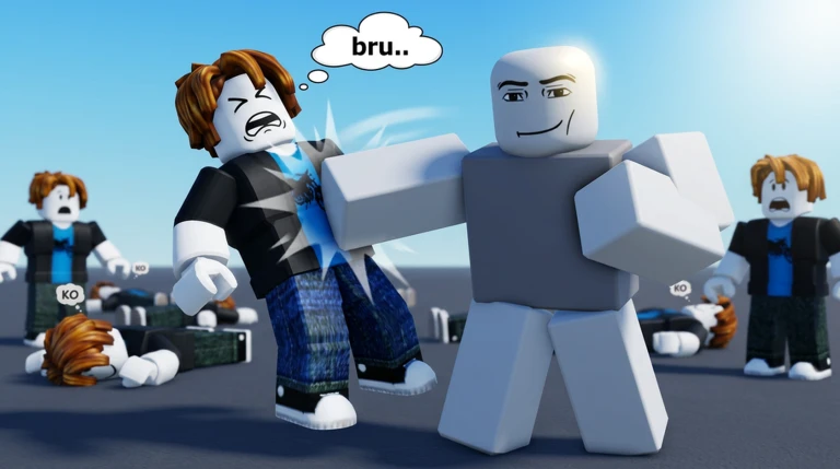 fight on a baseplate ekran görüntüsü