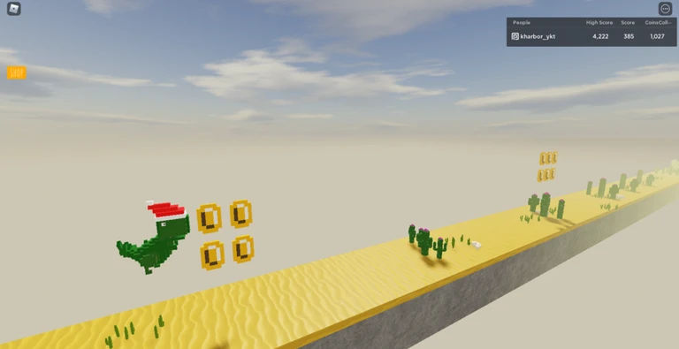 Chrome Dino Game 3D [FIX BUGS] ekran görüntüsü