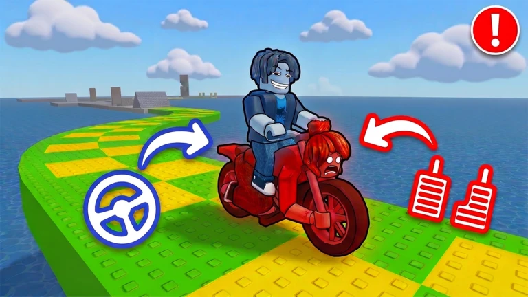 Biker Duo 🏍️ [2 Player Obby] ekran görüntüsü