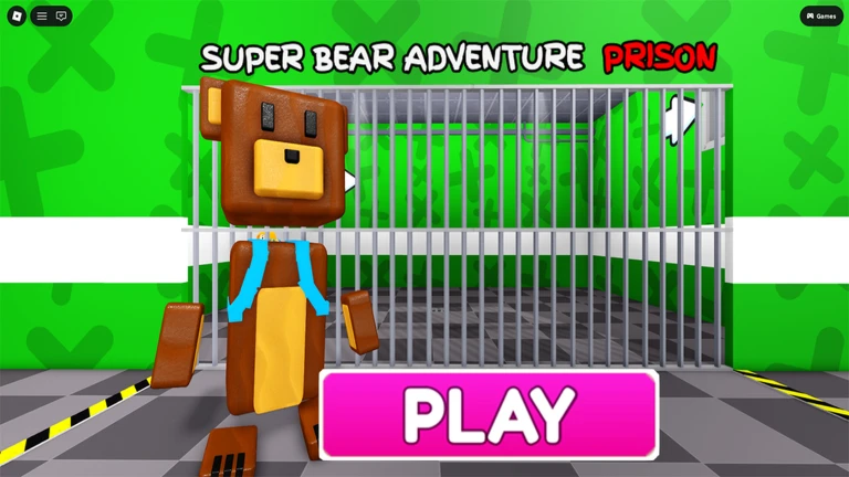 Super Bear Adventure Prison Run! (Obby) ekran görüntüsü