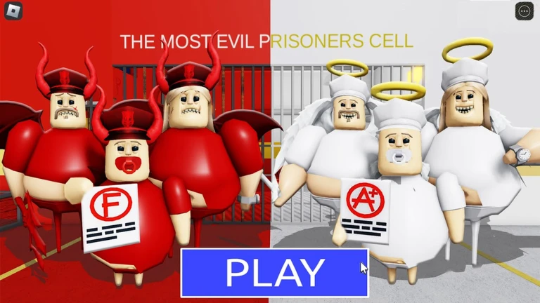 DEVIL VS ANGEL FAMILY PRISON RUN! (Obby) ekran görüntüsü