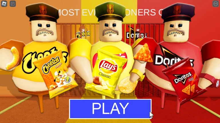 CHEETOS AND LAYS VS DORITOS PRISON RUN! (Obby) ekran görüntüsü